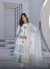 TTT Pure Premium Cotton With Handwork Touchup Full Anarkali Flair Kurti Bottom With Dupatta Wholesale Clothing Suppliers In India